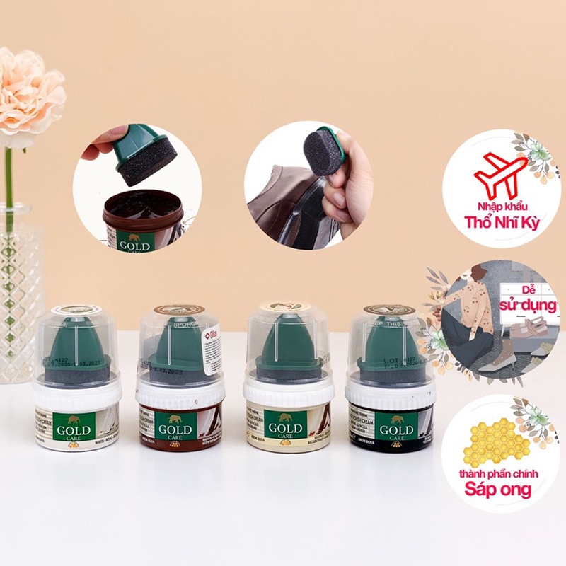 Xi Kem Đánh Giày, Đồ Da, Nhựa Xe Hơi Goldcare GC1000 - Thổ Nhĩ Kỳ