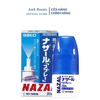 |Hàng Nhật Chính Hãng| HSD 7/2025 | Xịt mũi Sato Nazal Nhật Bản 30ml Sổ Mũi Ngạt Mũi, Nghẹt Mũi Viêm Xoang từ 7 tuổi