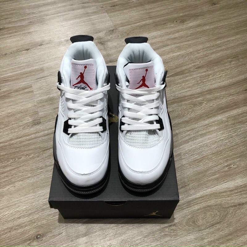 Jd4 jordan 4 trắng đen r e p một một full box