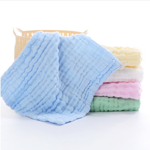 Bán lẻ 1 cái khăn mặt NHĂN TRƠN 6 lớp cho bé