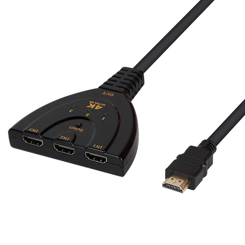 Bộ Chia Hdmi 3 Cổng 4kx2k 3d Mini 1.4b 4k Hdmi 1080p Cho Dvd Hdtv Xbox Ps3 Ps4