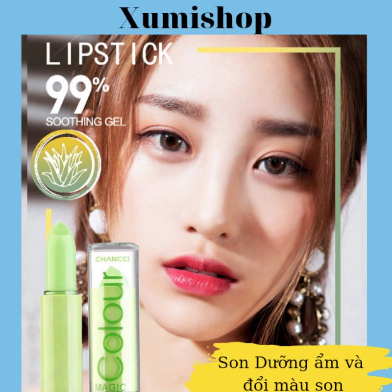 Son Dưỡng Môi Có Màu Aloe Lip Dưỡng Ẩm Tự Nhiên Đổi Màu Theo Nhiệt Độ Cơ Thể Dùng Được Cho Cả Mẹ Bầu Và Xumishop