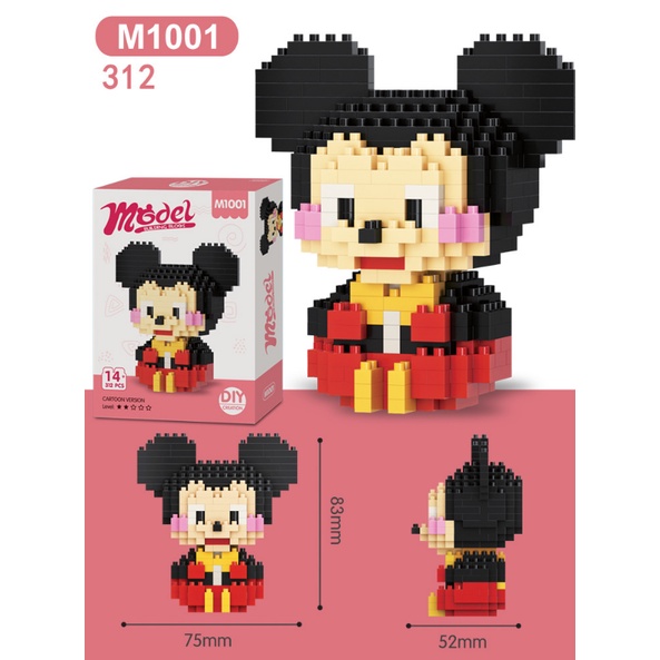 Đồ Chơi Lắp Ráp lego Nhân Vật Hoạt Hình 3D Siêu Đáng Yêu Dành Cho Bé