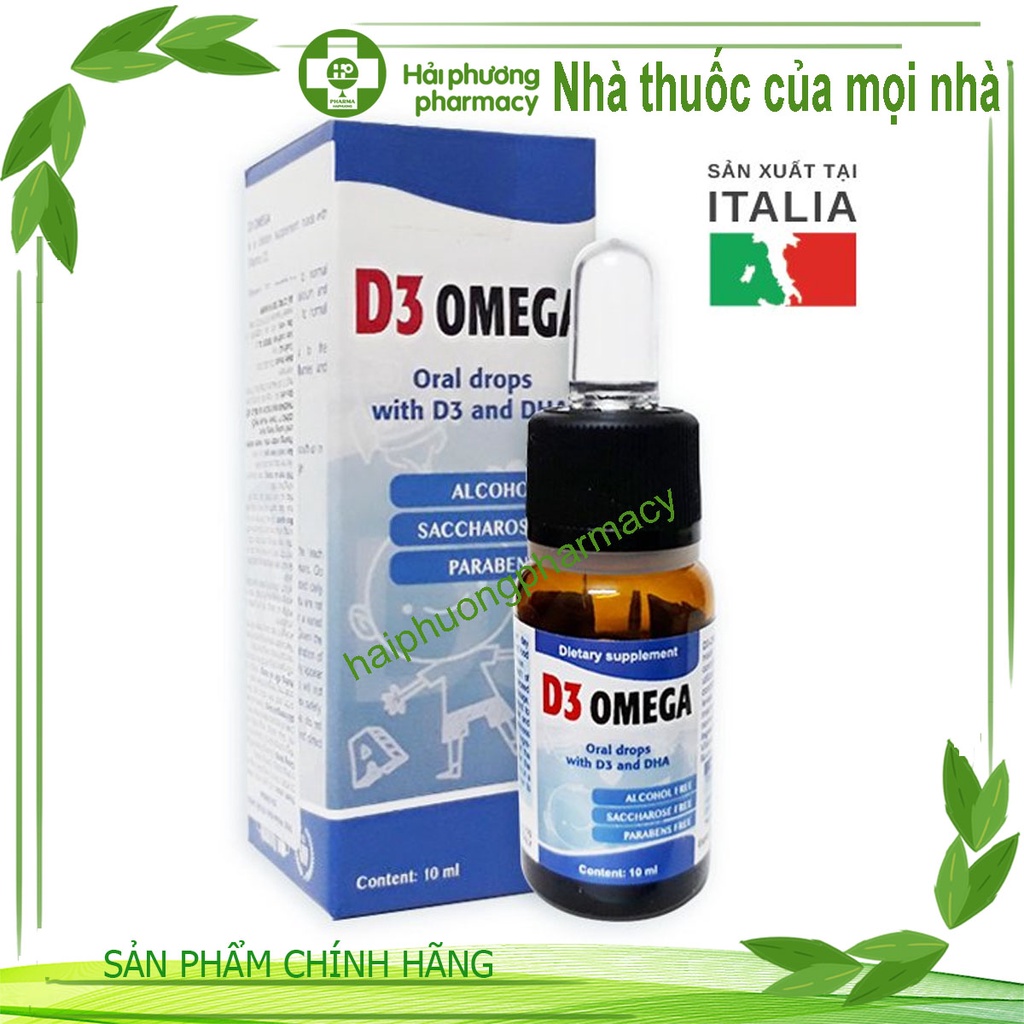 D3 OMEGA bổ xung D3, dha hỗ trợ phát triển chiều cao cho bé 10ML | nhập khẩu chính hãng italia