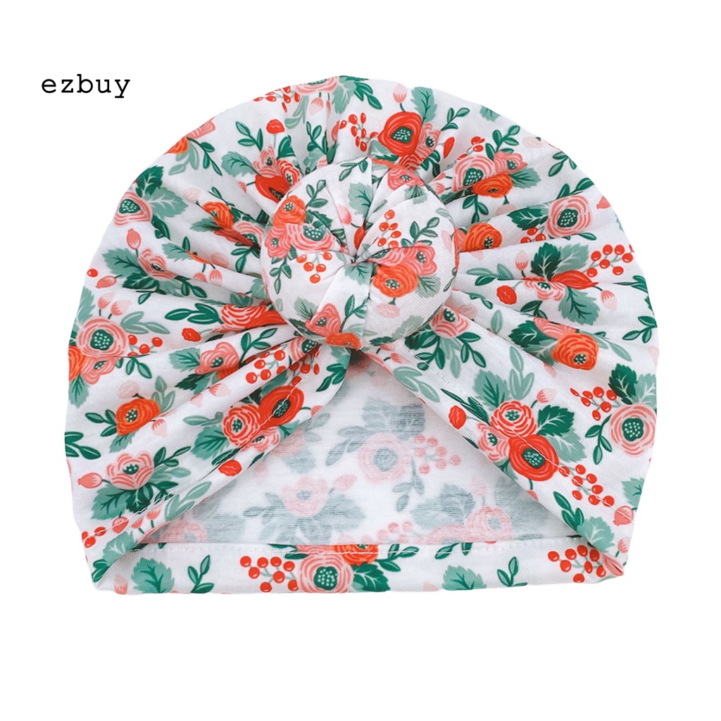 Mũ Trùm Đầu Chống Gió In Họa Tiết Hoa Cho Bé