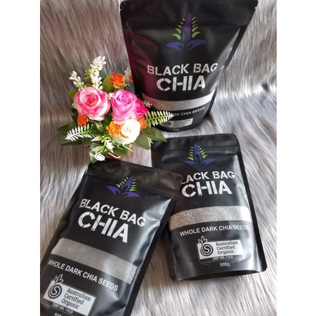 Combo 2 Gói Hạt Chia Úc BLACK BAG CHIA Gói 500g.