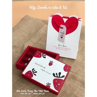 [Combo 20] hộp đựng socola (chocolate) 12 viên