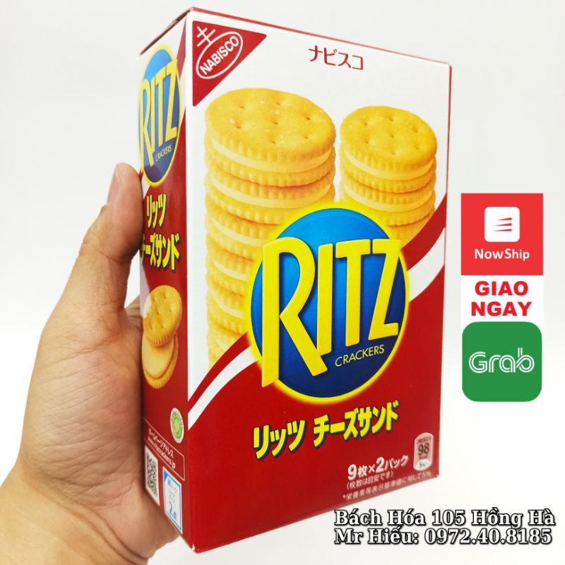 [XẢ HÀNG] Bánh quy Ritz Nhật nhân pho mai 160g HSD T7/2021