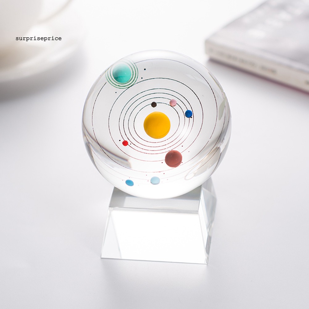 Quả cầu pha lê mô phỏng hệ mặt trời 3D  làm quà sinh nhật dành cho trẻ em