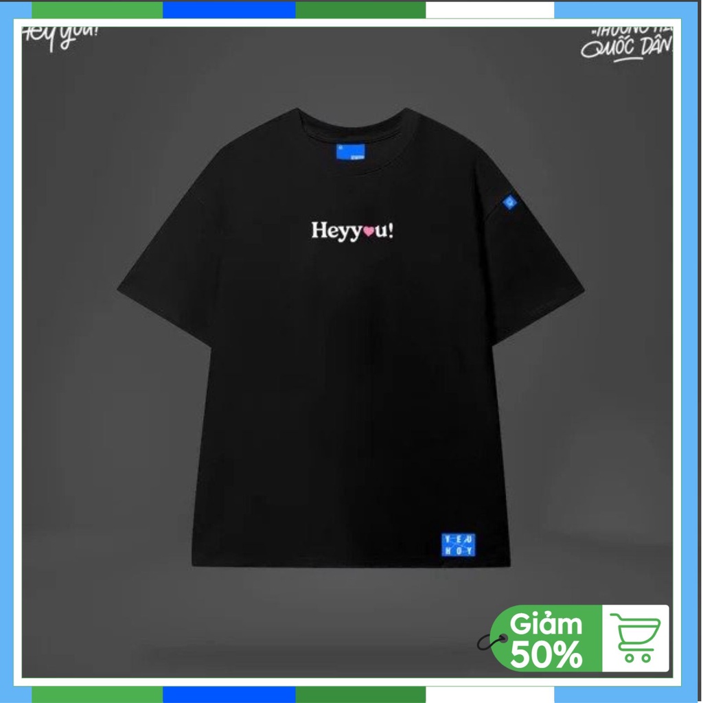 Áo thun nữ nam Heyyou tay lỡ form rộng, áo phông nam nữ Oversize Unisex chất cotton siêu đẹp vải dày dặn AT30 | BigBuy360 - bigbuy360.vn