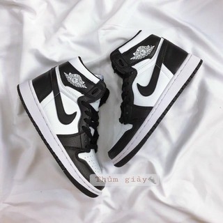 Giày Jordan cao cổ đen trắng, Giày Jodan 1 high panda đủ size nam nữ Full Box