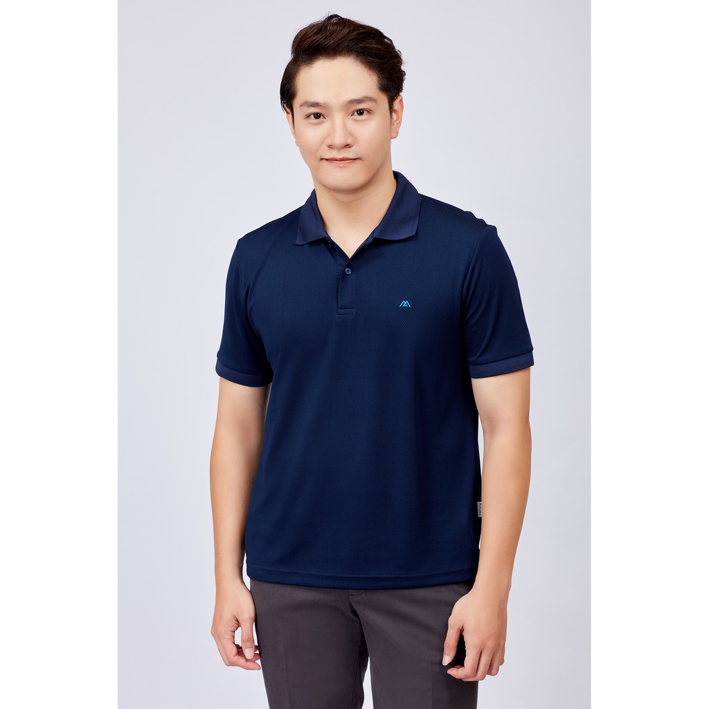 Áo Thun nam Slim Fit ngắn tay xanh đậm