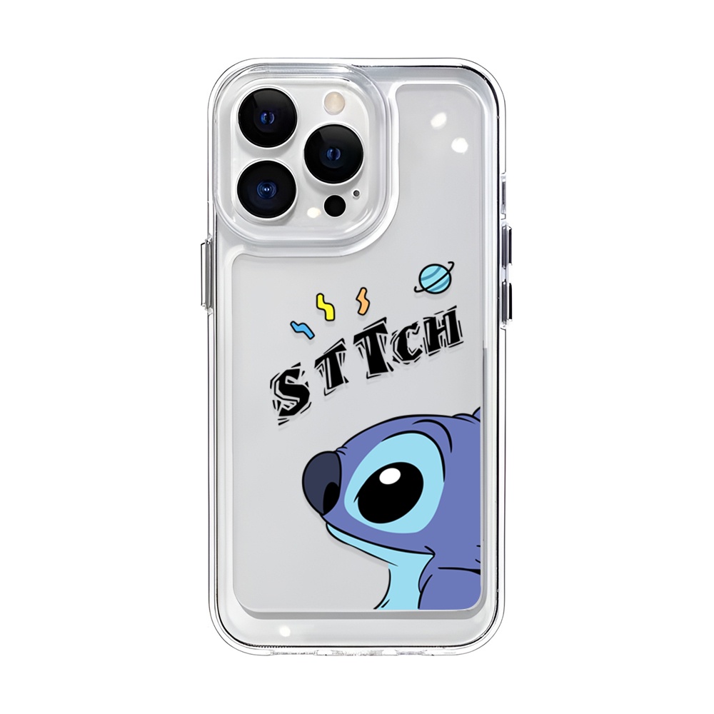 Ốp Điện Thoại Trong Suốt Hình Stitch Cho iphone 14 Pro Max Plus 13 11 12 7Plus X XR XS Max