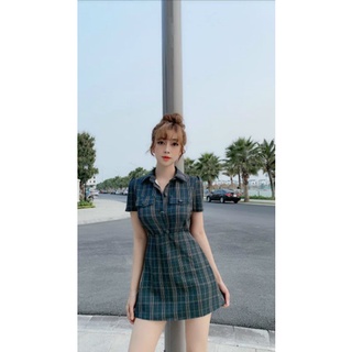 55-90kg Bigsize ĐẦM SƠ MI CARO