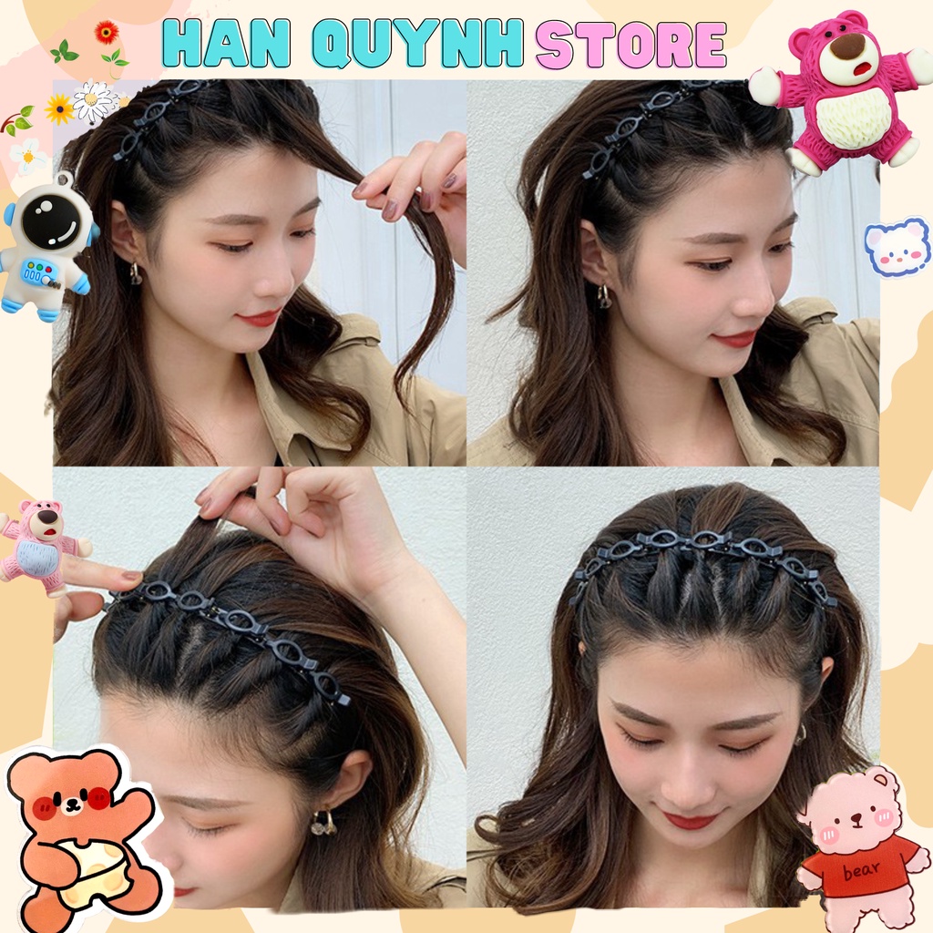 Kẹp tóc/Cài tóc thiết kế có kẹp nhỏ tạo kiểu tóc xoắn lọn sành điệu ❤