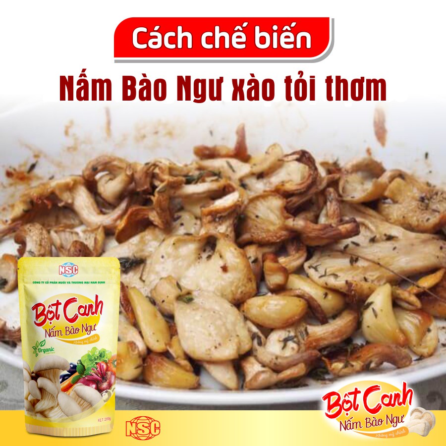 Bột canh nấm bào ngư túi 200g - Không mì chính, không chất bảo quản