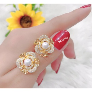 [ B417 ] Đôi Bông Tai Nữ Xi Mạ 18K Mẫu 033R.UH2405 - Kiểu dáng thời trang - Bao hoàn tiền, đổi trả 07 ngày