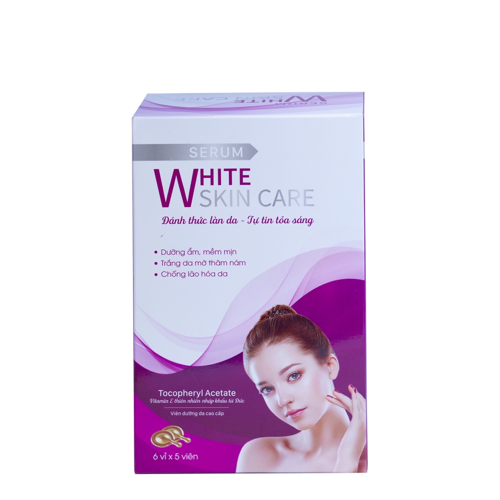 [QUÀ TẶNG] Serum trắng da VAK White Skin Care tinh chất dưỡng cấp ẩm căng mịn chống lão hoá da mặt cổ khô dầu nhạy cảm