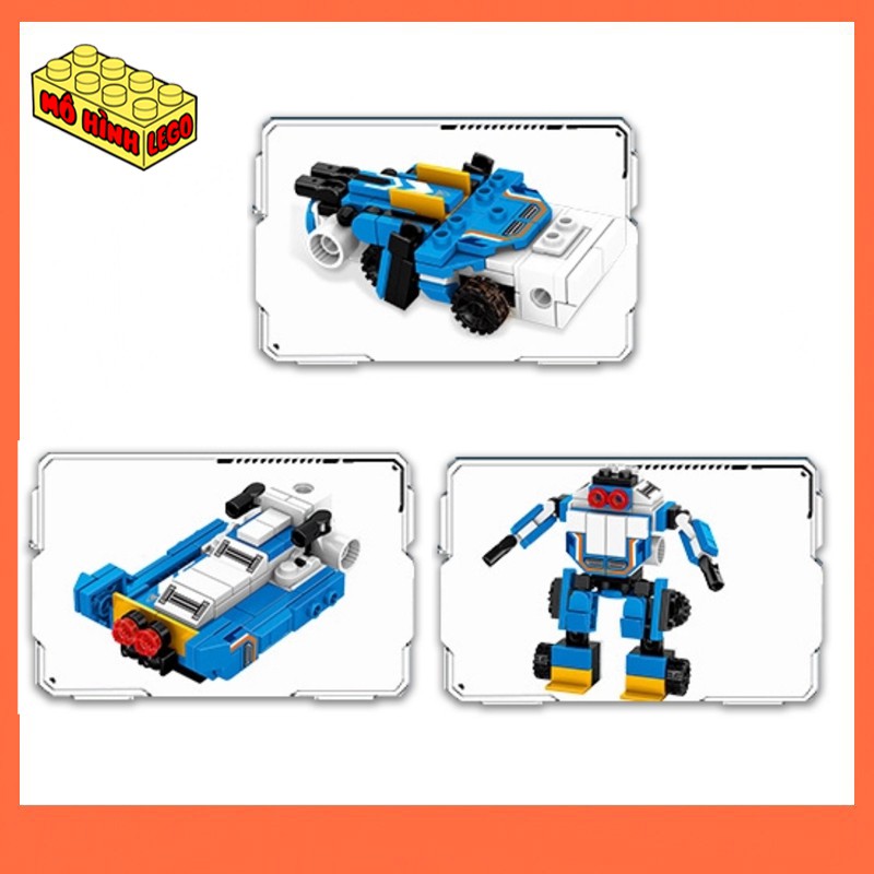 Đồ chơi lắp ráp lego giá rẻ 8 trong 1 Panlos brick 633026 mô hình robot Robot siêu nhân khổng lồ 741 chi tiết