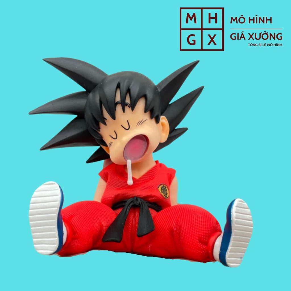 Siêu dễ thương Mô Hình Son Goku ngủ gật - Cao 10cm - Tượng Figure Dragonball