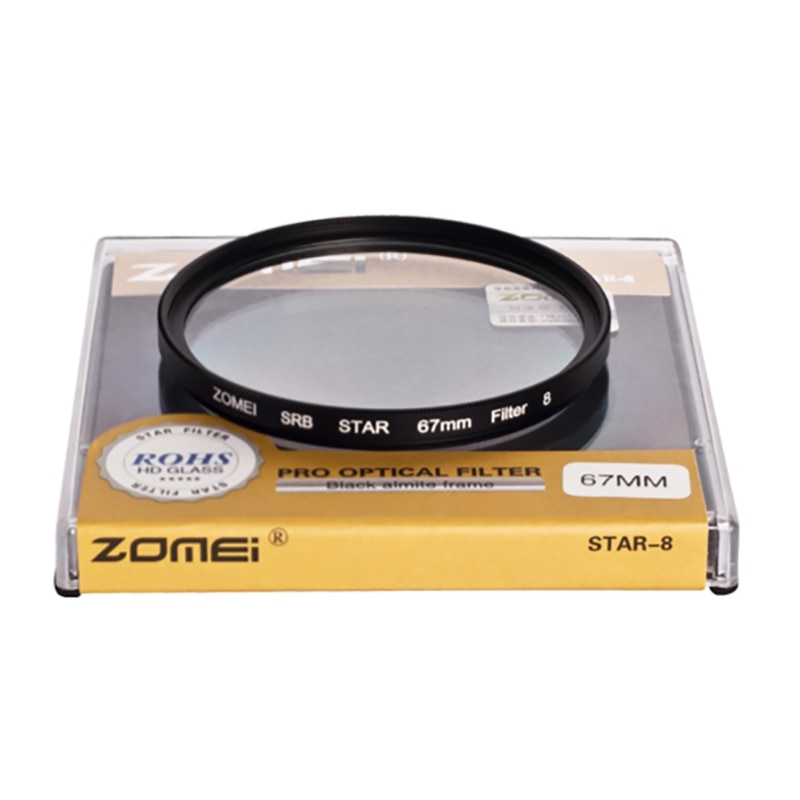 Zomei Star Line Star Filter 4 6 8 49 52 55 58 62 67 72 77 82mm For Canon Nikon Sony Dslr Camera