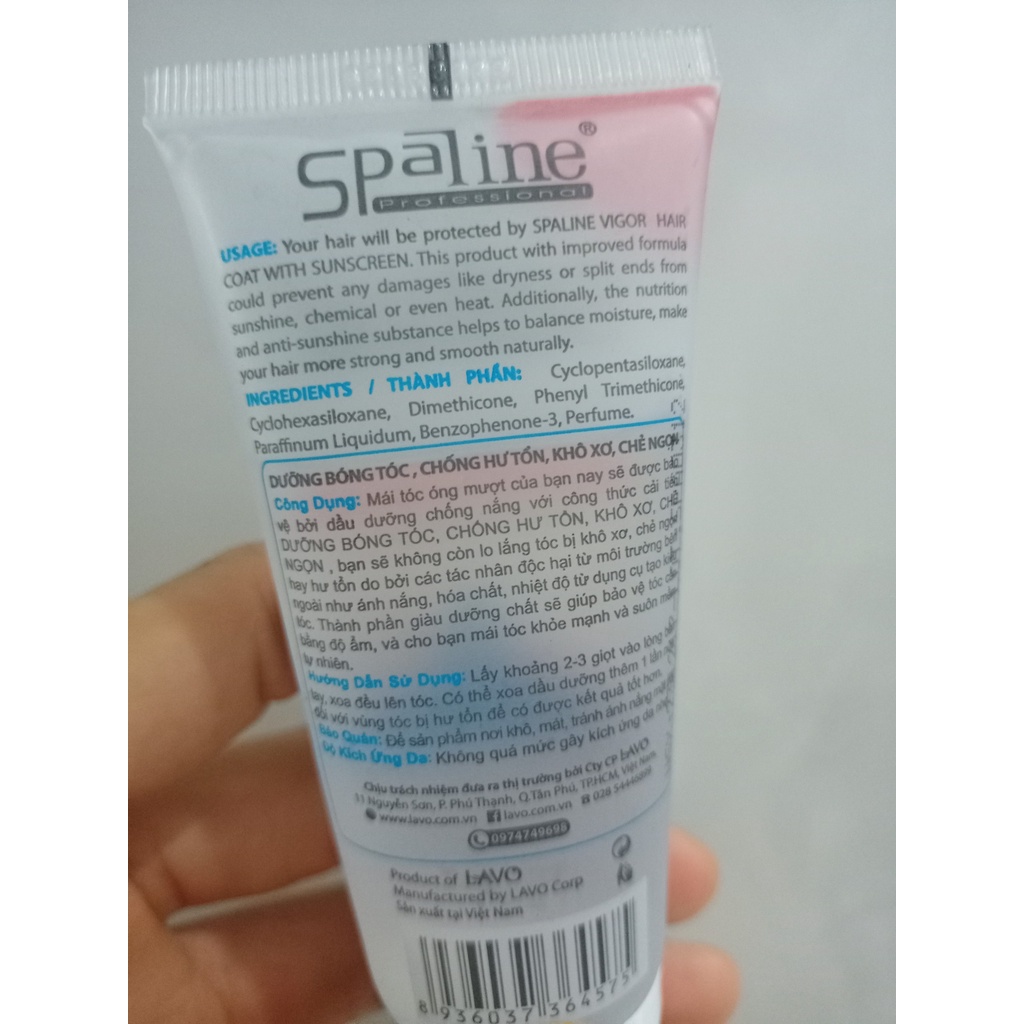 Serum dưỡng tóc lavox spaline