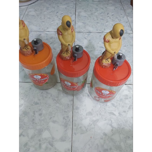 Bình rót rượu thủy tinh chú tiểu, bình đựng rượu tự động 2l