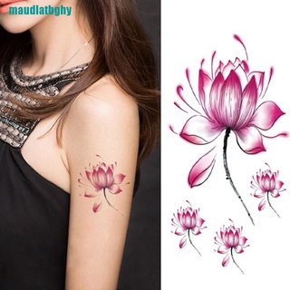 ♡hình xăm dán tạm thời hình hoa sen
