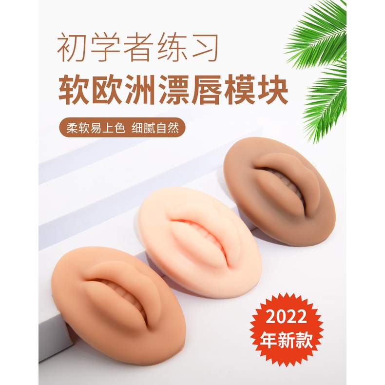 Set 2 Mô Đun Môi 3D 5d Bằng Silicon Giả Da
