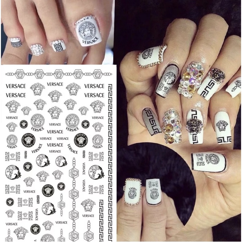 Sticker dán móng các thương hiệu nổi tiếng