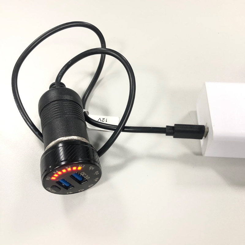 【3C】Dây cáp chuyển đổi USB C PD Type C sang 12V cho xe hơi