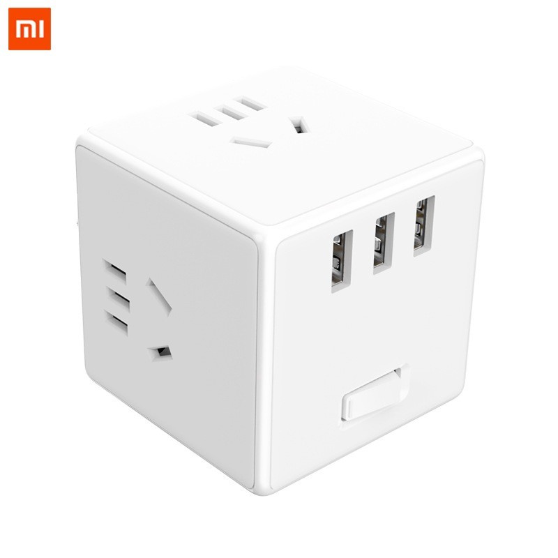 Ổ cắm điện Xiaomi Mijia Rubik Cube MJZHQ3-01QM không dây tiện lợi gọn gàng - Minh Tín Shop