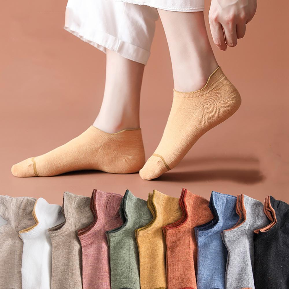 Vớ Cotton Họa Tiết Kẻ Sọc In Chữ Chống Trượt Thời Trang Cho Nam Và Nữ