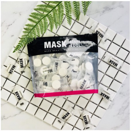 Gói Mặt Nạ Nén Beauty Blend Homemade Silk Mask Helper 100 viên (bản lụa) - carrysa_shop - HCM