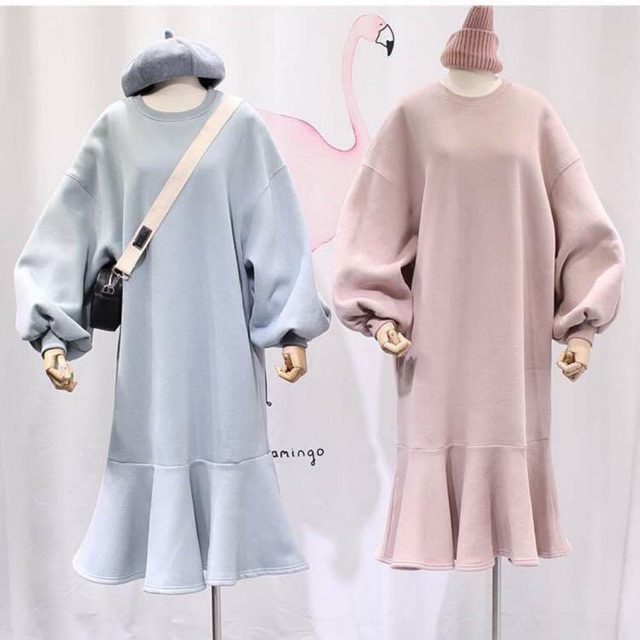 váy nỉ đuôi cá loại 1 ( chất dày hàng sẵn)