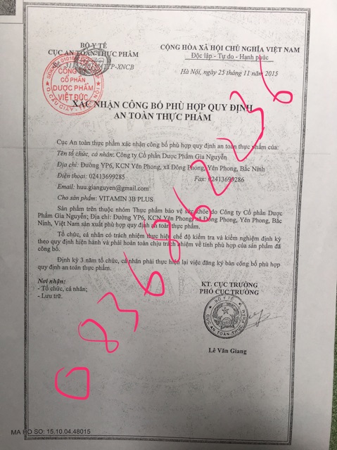 Viên bổ VITAMIN 3B plus | Thế Giới Skin Care