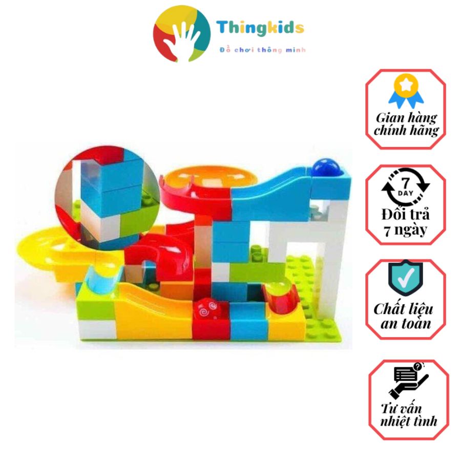 Mô hình tháp lăn bi gồm 206 chi tiết bằng nhựa cao cấp đồ chơi trẻ em - Thingkids