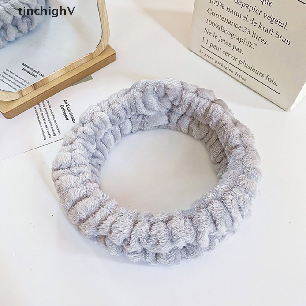 Băng Đô Vải Lông Cừu Giữ Tóc Để Rửa Mặt Cho Nữ