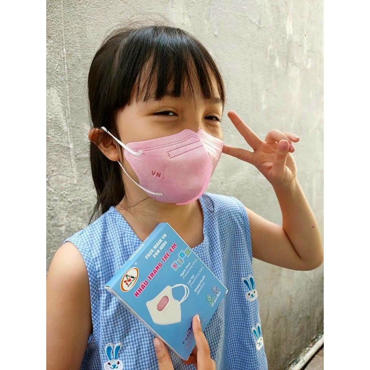 Thùng 100 hộp Khẩu trang y tế trẻ em 6D (5D form mới) Famapro VN Kids Mask chính hãng Nam Anh, nhiều họa tiết