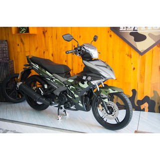 Tem trùm exciter 150 xanh đen camo, độ team decal xe ex dán đời 2015-2020