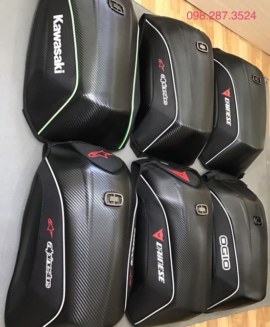 Balo mai rùa tem Daines, Alpinesta, Ogio, Kawasaki
