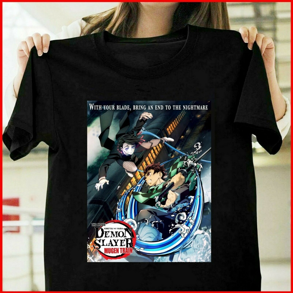 Demon Slayer Kimetsu No Yaiba The Movie Mugen Train Postter Film Áo thun