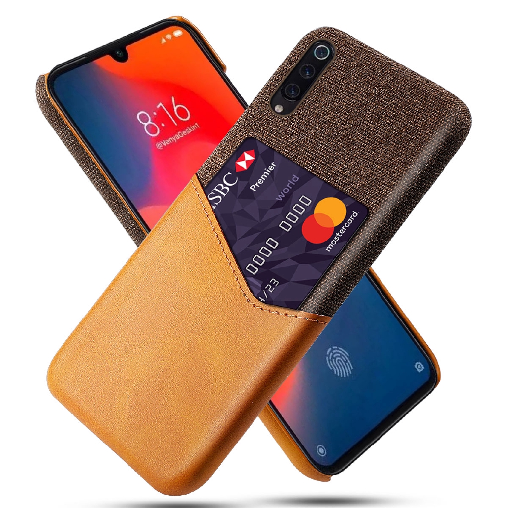 Xiaomi Mi 9 Mi 9 Pro Lite 8 Lite Pro 8 SE Case Luxury Leather Fabric Card Slot Shockproof Business Wallet Thin Cover