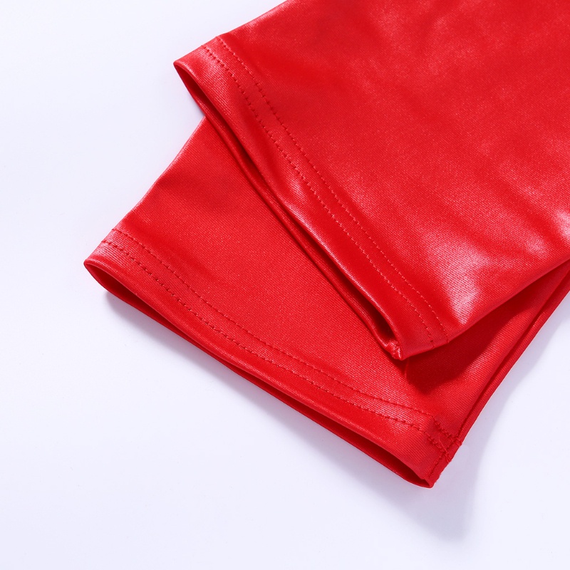 Quần Legging Bút Chì Lưng Cao Giả Da Thời Trang Sành Điệu Cho Nữ