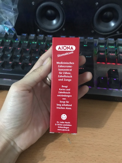 Kem đánh răng y tế Ạona 25ml : tẩy cao răng, loại mảng bám.. - Đức