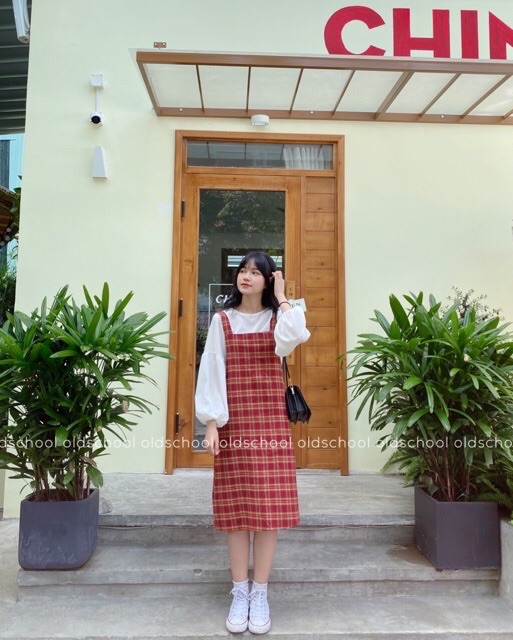 Set váy yếm dài