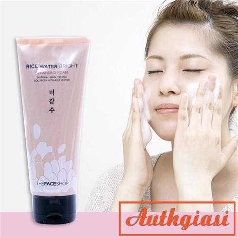 Sữa rửa mặt gạo The Face Shop Rice Water Bright Rice Bran Cleansing Foam TFS