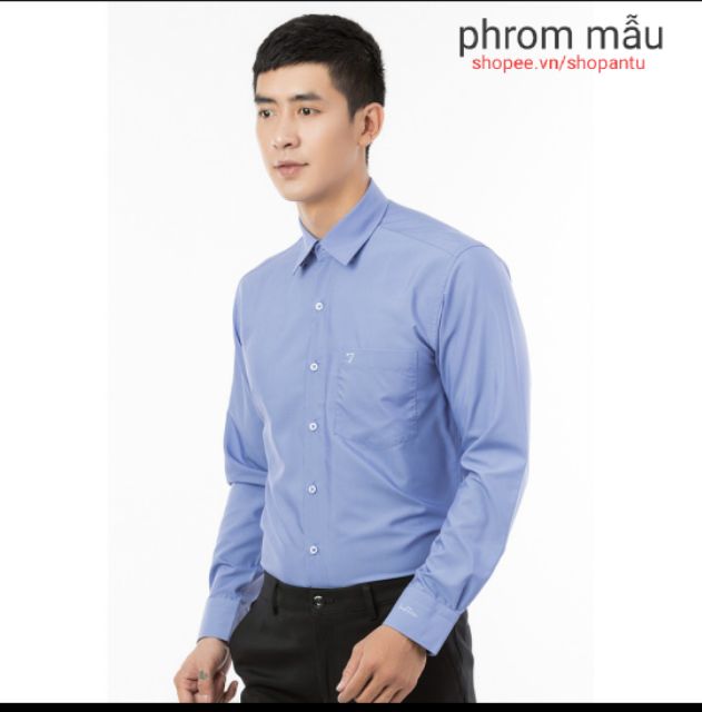 Áo VĨNH TIẾN  chính hãng màu trơn tay dài