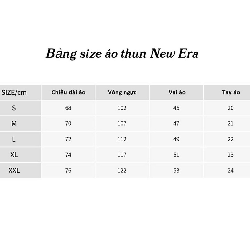 Áo thun New Era - BIG LOGO TRƠN