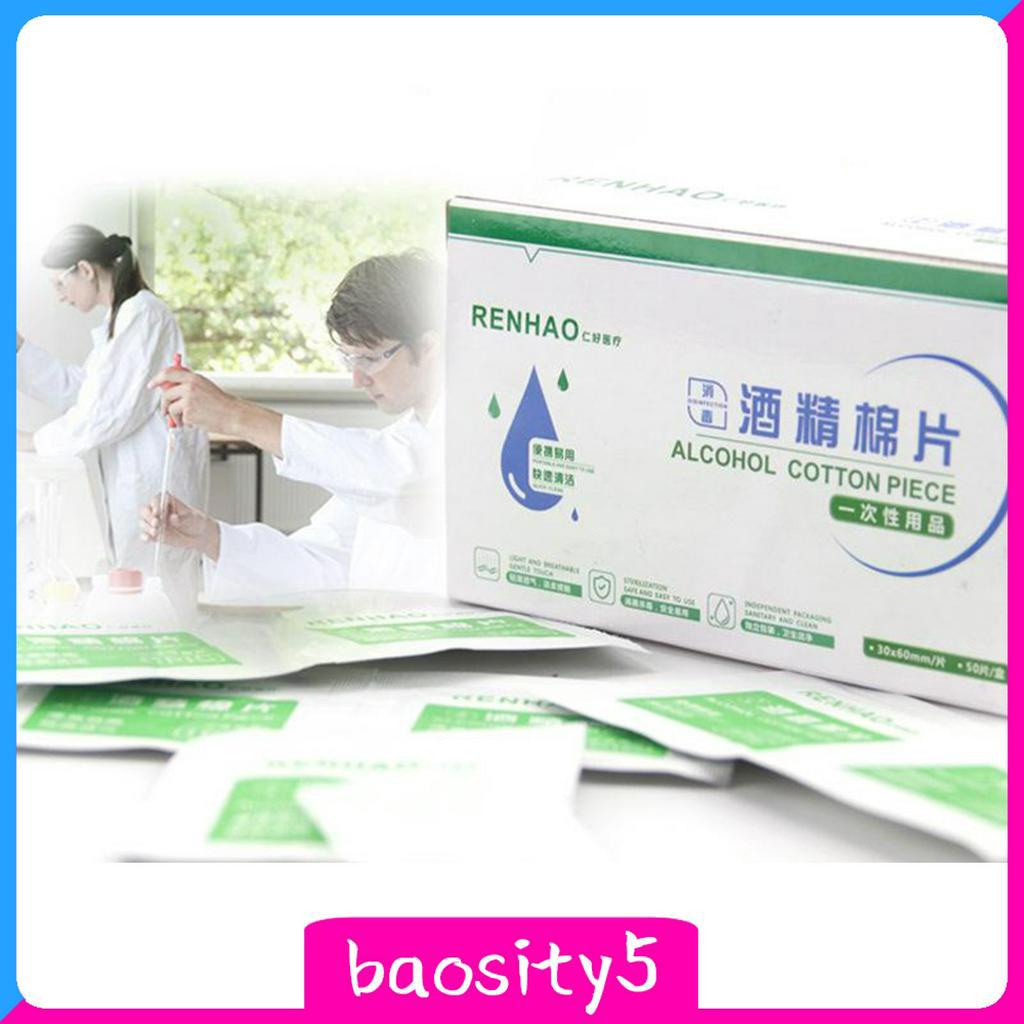 50 Tờ khăn ướt cồn dùng một lần chuyên dụng lau mắt kính/ điện thoại/ máy tính